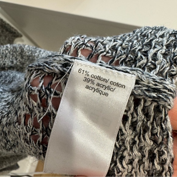 Maurices - Long Sleeved Knit Cardigan Gray and Black - Picture 4 of 5